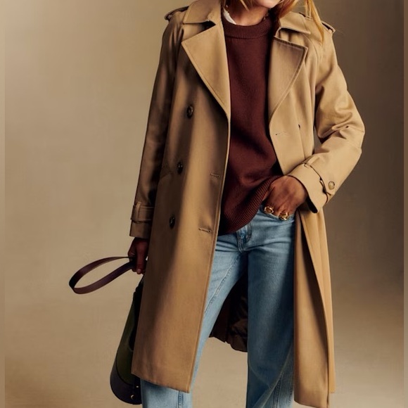 Sezane Jackets & Blazers - Sezane Scott Camel Trench Coat